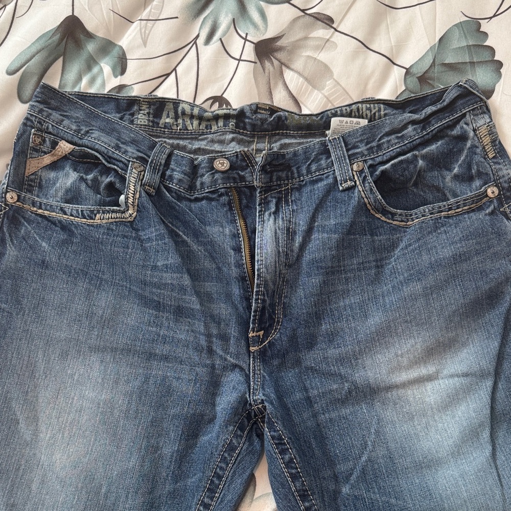 Zara Deep Blue Relaxed Fit Jeans